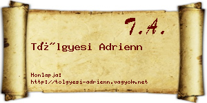 Tölgyesi Adrienn névjegykártya