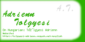 adrienn tolgyesi business card